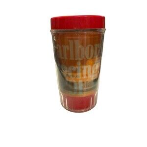 1991 MARLBORO RACING MUG Plastic Insulated Tumbler PROMO Holographic‎ Vintage